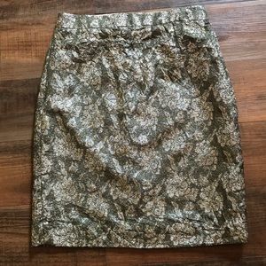 Jcrew brocade floral skirt